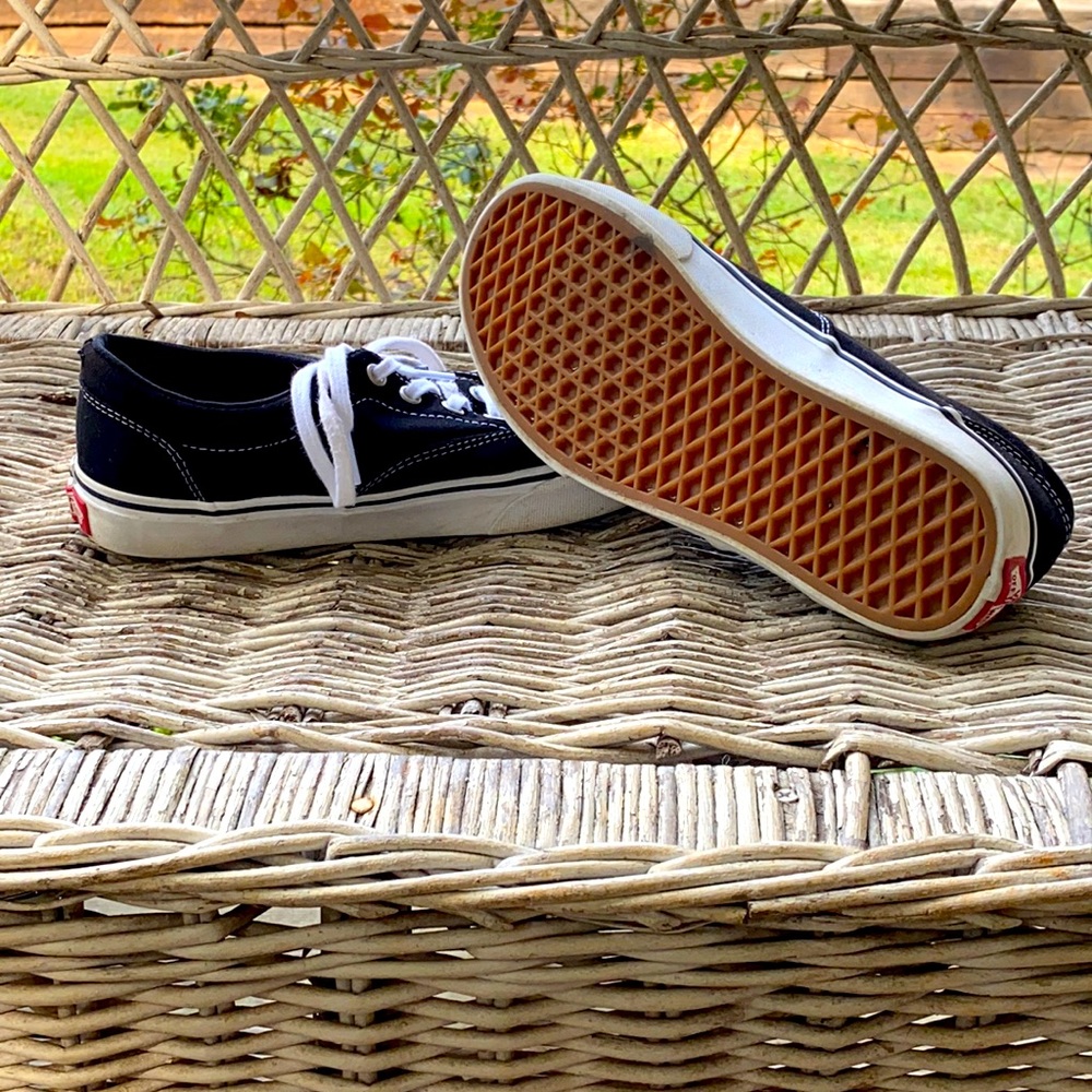 Black with white details Vans - Women’s size 8